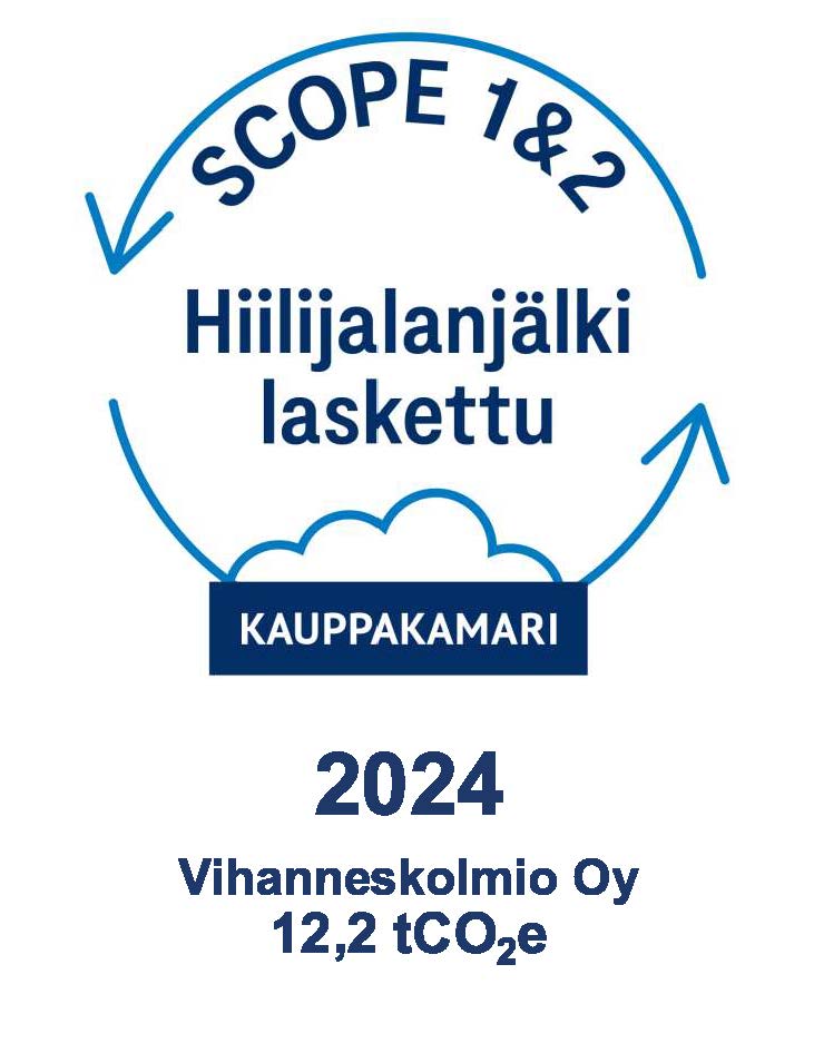 Palvelutukku Kolmio - Kauppakamari, hiilijalanjälki